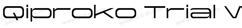 Qiproko Trial Wide字体转换